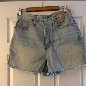 Madewell Faded Blue Denim Shorts